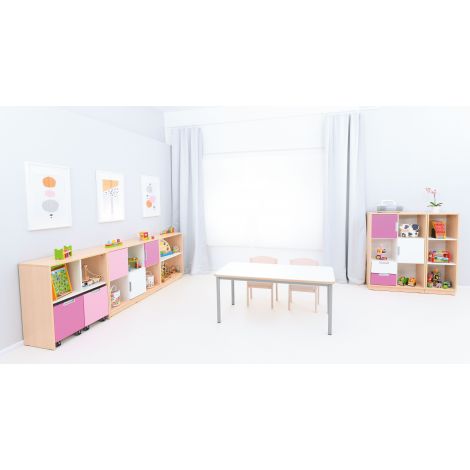 Set mobilier gradinita Quadro 87 artar cu alb - poza 3