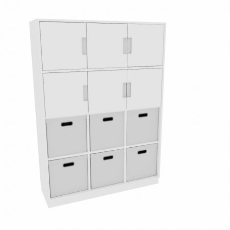 Set mobilier gradinita Quadro 94 alb - poza 2