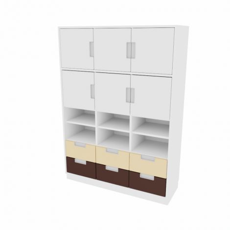 Set mobilier gradinita Quadro 95 alb