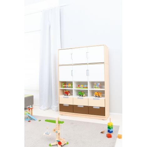 Set mobilier gradinita Quadro 95 artar cu alb - poza 3