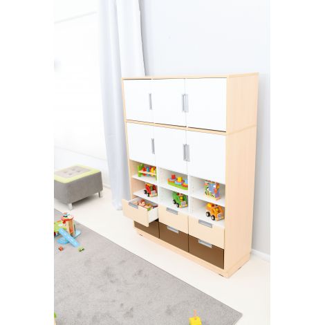 Set mobilier gradinita Quadro 95 artar cu alb - poza 4