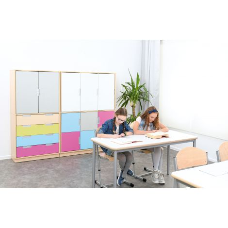 Set mobilier gradinita Quadro 97 artar cu alb - poza 3