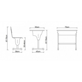 Set mobilier individual UNIVERSAL REGLABIL 2 - poza 5