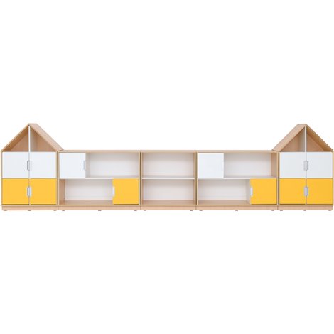 Set mobilier pentru gradinita Quadro 186, usi cu deschidere la 90 grade, artar - poza 5