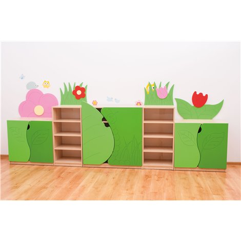 Set mobilier pentru gradinita si cresa Pajistea cu flori - poza 1