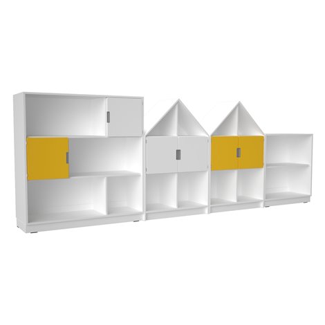 Set mobilier Quadro 200, design casute, artar, 355 cm lungime, gradinita si scoala - poza 1