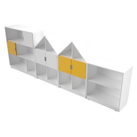 Set mobilier Quadro 200, design casute, artar, 355 cm lungime, gradinita si scoala - poza 2