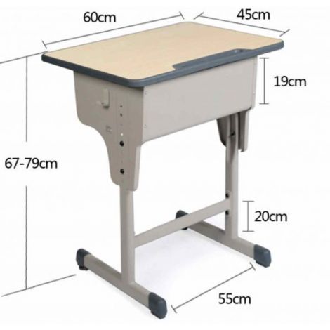 Set mobilier scolar individual cu inaltime reglabila 64 - 79 - poza 3