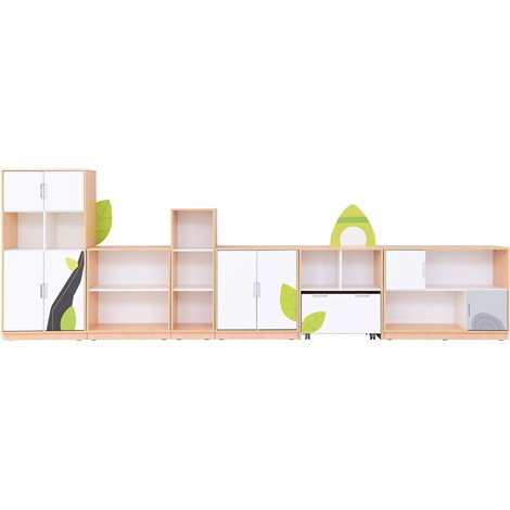 Set mobilier tematic pentru gradinita Flora, usi cu deschidere la 90 grade, inchidere silentioasa - poza 2