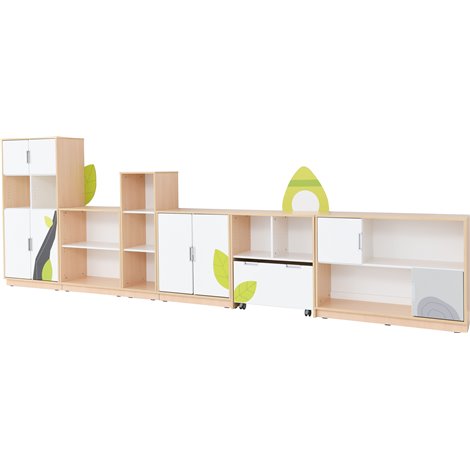 Set mobilier tematic pentru gradinita Flora, usi cu deschidere la 90 grade, inchidere silentioasa - poza 4
