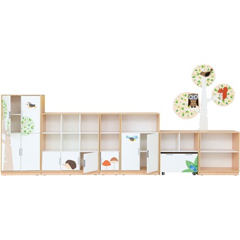 Set mobilier tematic pentru gradinita Padurea, usi cu deschidere la 90 grade, inchidere silentioasa - poza 3