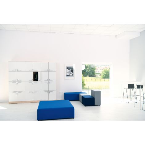 Set mobilier vestiar scolar cu incuietori si 24 de casete, pentru hol sau clasa - poza 2