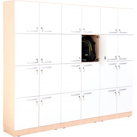 Set mobilier vestiar scolar cu incuietori si 24 de casete, pentru hol sau clasa - poza 3