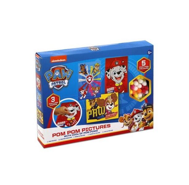 Set mozaic Paw Patrol cu Pompoane colorate - poza 1