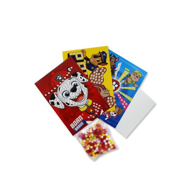 Set mozaic Paw Patrol cu Pompoane colorate - poza 2