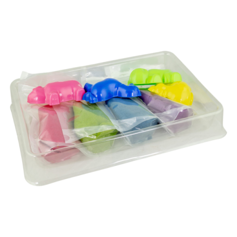 Set Nisip Senzorial Modelabil 4 culori cu accesorii - Ferma Tuban TU3552 - poza 3