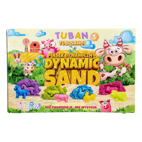 Set Nisip Senzorial Modelabil 4 culori cu accesorii - Ferma Tuban TU3552 - poza 4