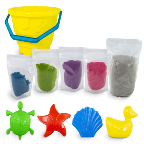 Set Nisip Senzorial Modelabil 5 culori cu accesorii - Plaja Tuban TU3551 - poza 2