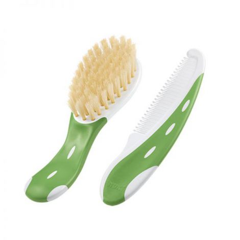 Set Nuk perie par natural si piepten Verde - poza 1