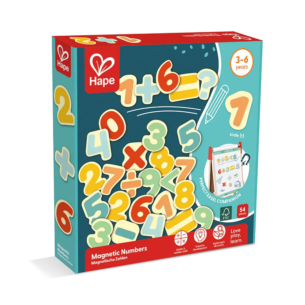 Set numere si semne magnetice Hape - poza 1