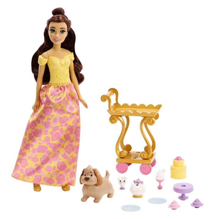 Set papusa cu accesorii Disney Princess Belle Tea Party - poza 1