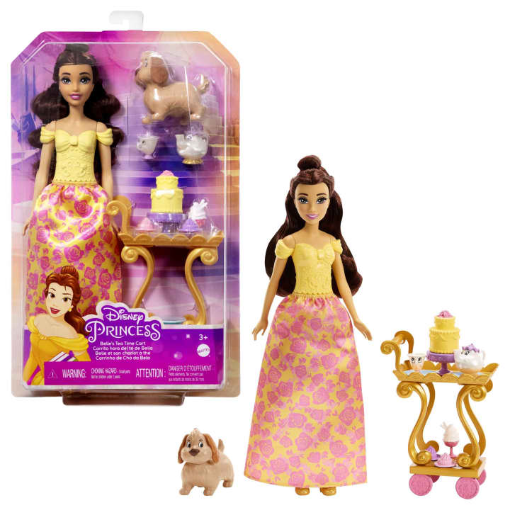 Set papusa cu accesorii Disney Princess Belle Tea Party - poza 3