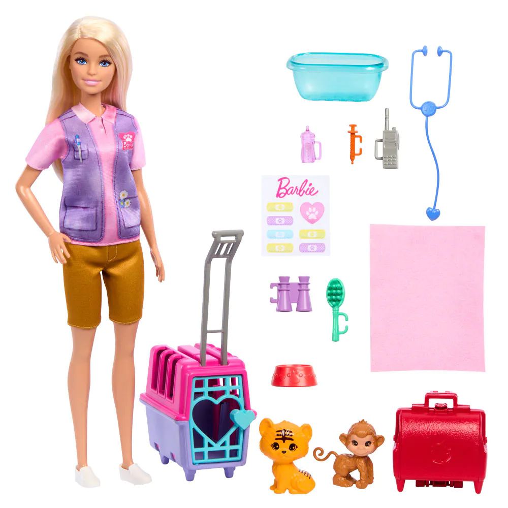 Set papusa cu animale salbatice Barbie Careers Animal Rescue - poza 1