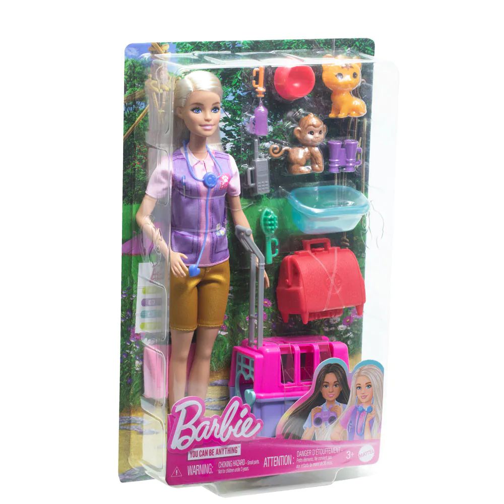Set papusa cu animale salbatice Barbie Careers Animal Rescue - poza 2