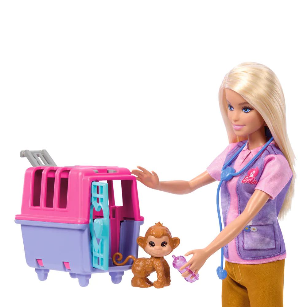 Set papusa cu animale salbatice Barbie Careers Animal Rescue - poza 3