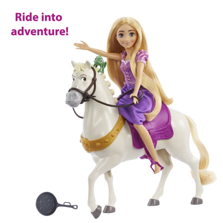 Set papusa Disney Princess Rapunzel si calul Maximus - poza 3
