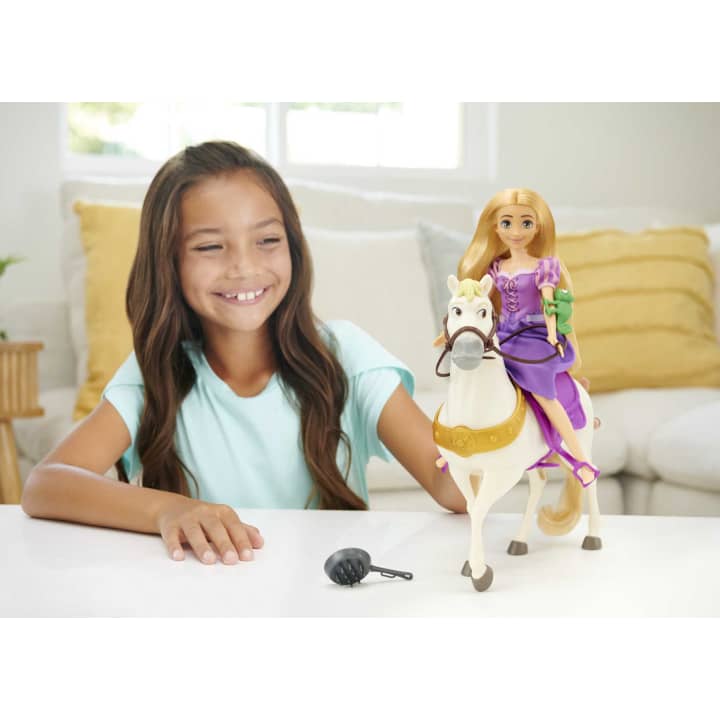Set papusa Disney Princess Rapunzel si calul Maximus - poza 5