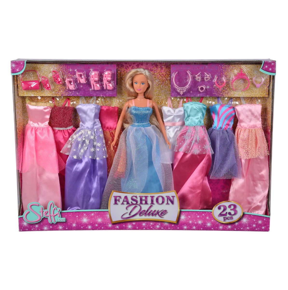 Set Papusa Steffi Love Deluxe cu rochii si accesorii 23 piese - poza 4