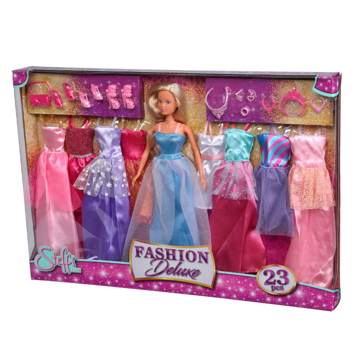 Set Papusa Steffi Love Deluxe cu rochii si accesorii 23 piese - poza 5
