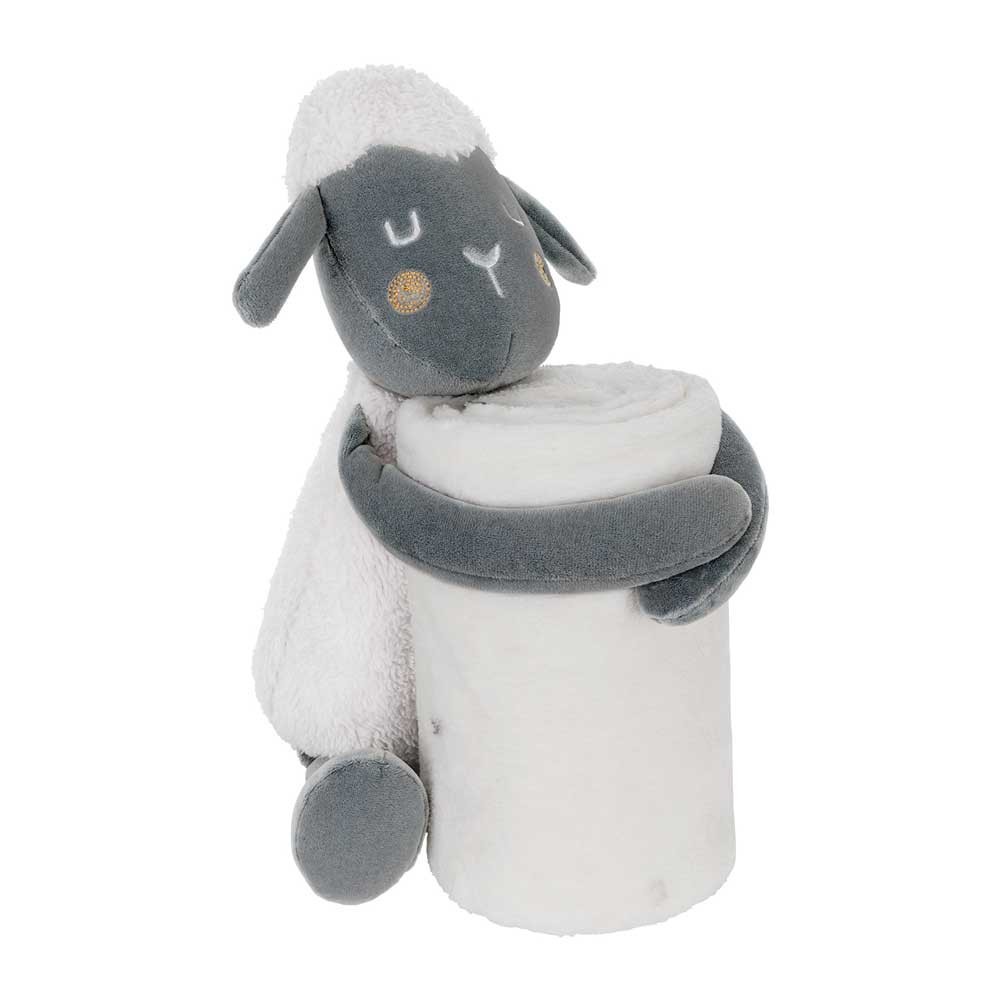 Set paturica cu jucarie Kikka Boo Sleepy Sheeps 70x100 cm - poza 2