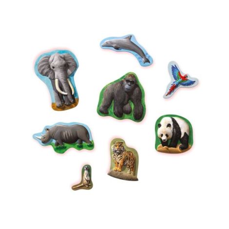 Set pentru copii cu mulaj si pictura cu animale din jungla - poza 2