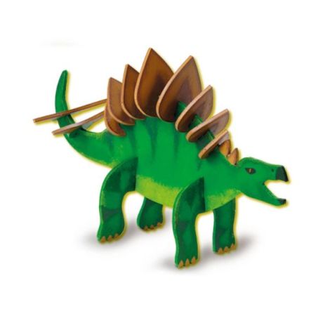 Set pentru copii cu un dinozaur din piese si vopsea fluorescenta - poza 2