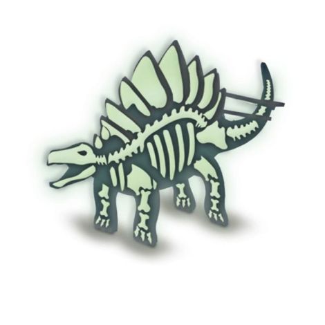 Set pentru copii cu un dinozaur din piese si vopsea fluorescenta - poza 3