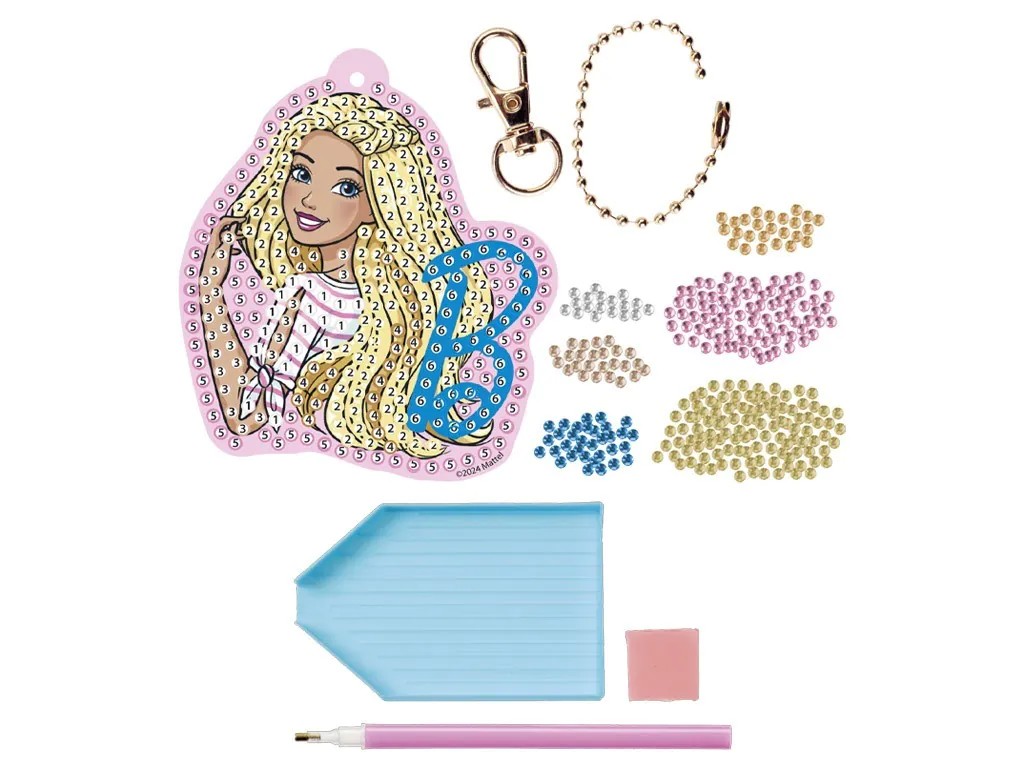 Set pentru decorat breloc Barbie cu strasuri - poza 1