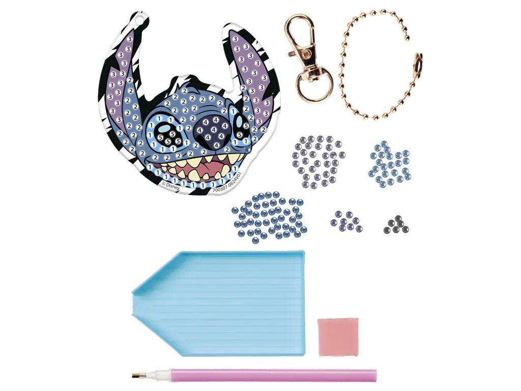 Set pentru decorat breloc Stitch cu strasuri - poza 1