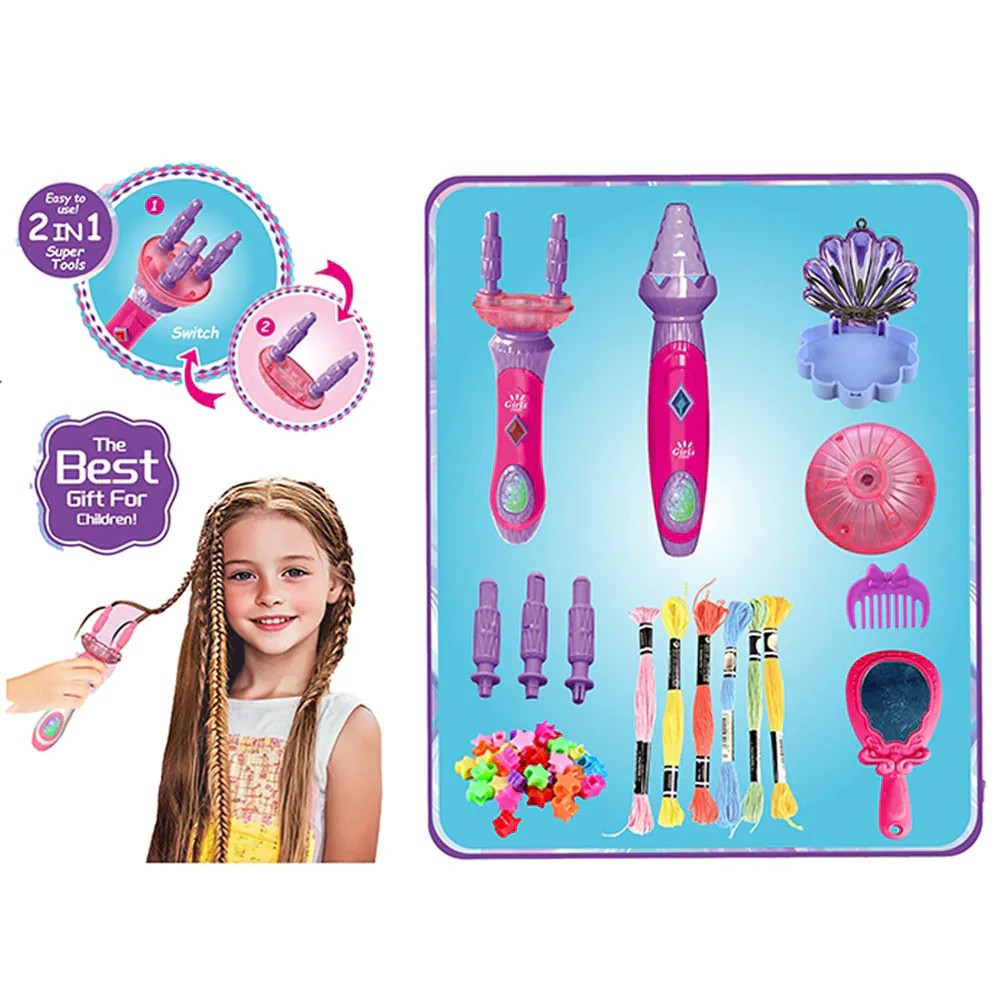 Set pentru impletit parul Ocie Braid, bead and twist - poza 2