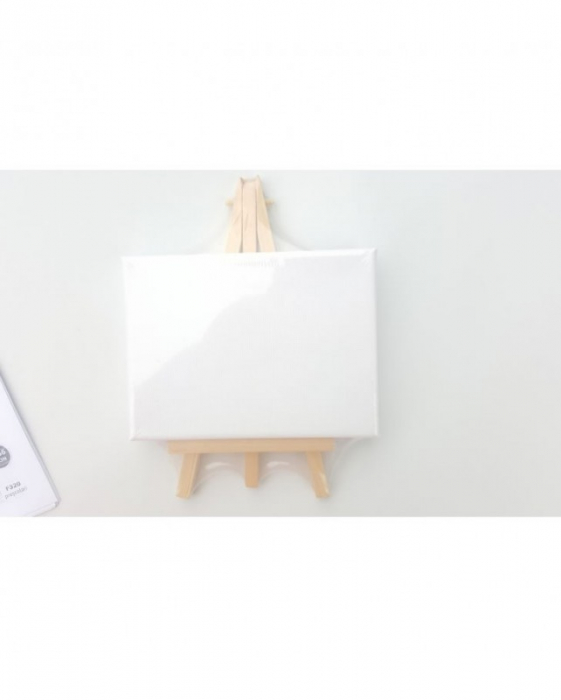 Set pentru pictura sevalet lemn +panza canva,12x16 cm