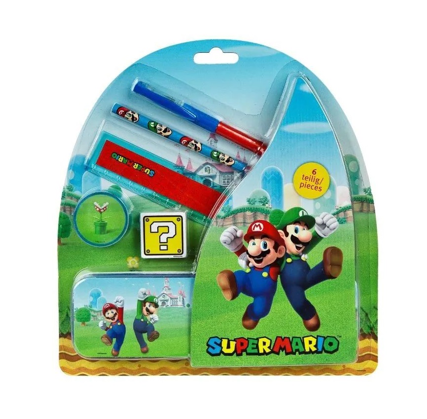 Set pentru scoala Undercover Super Mario 6 piese - poza 2