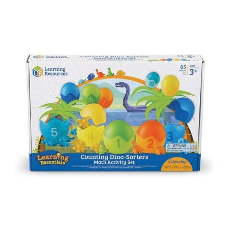 Set pentru sortat si numarat - dinozauri colorati - poza 1