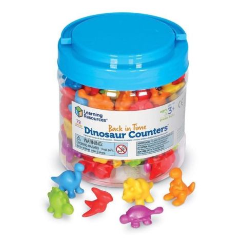 Set pentru sortat si numarat - dinozauri jucausi (72 piese) - poza 2
