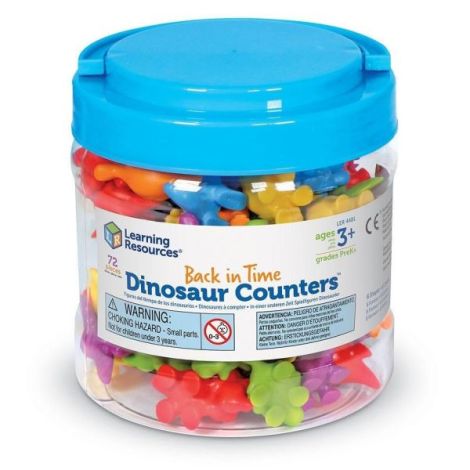 Set pentru sortat si numarat - dinozauri jucausi (72 piese) - poza 4