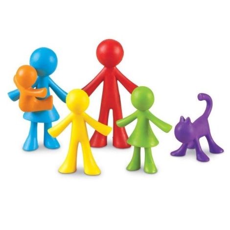 Set pentru sortat si numarat - familia mea (72 piese) - poza 3
