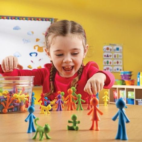 Set pentru sortat si numarat - familia mea (72 piese) - poza 4
