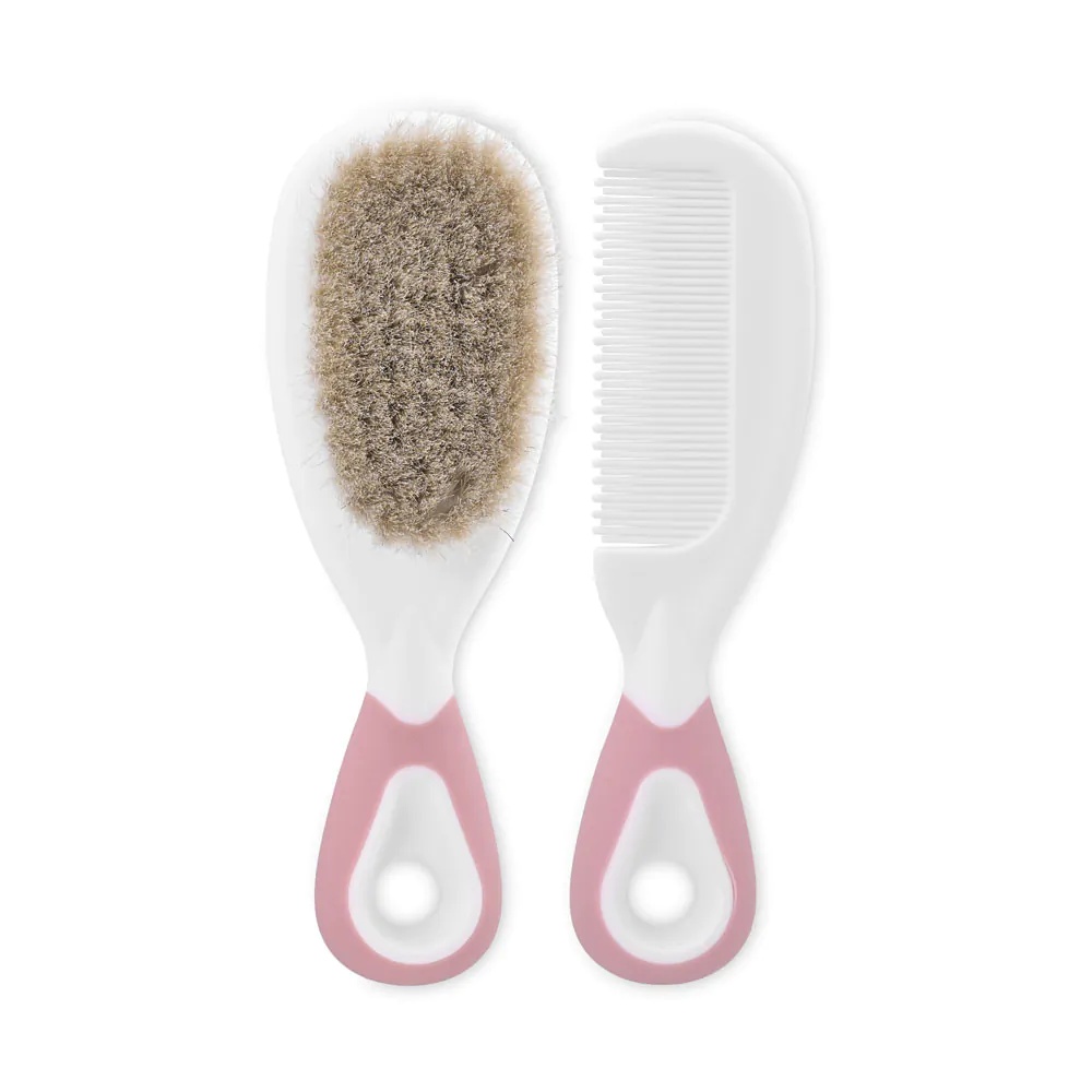 Set perie si pieptene Lorelli Blush Pink - poza 1