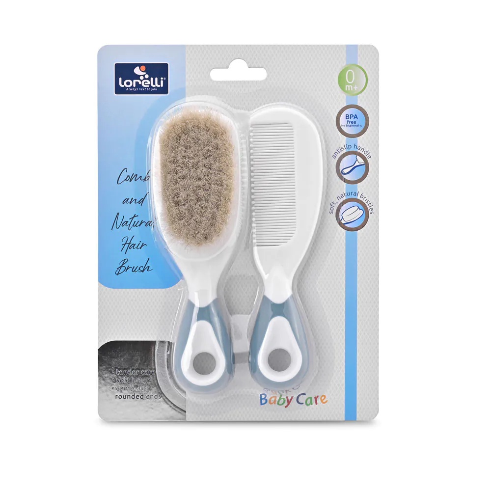Set perie si pieptene Lorelli Moonlight Blue - poza 2