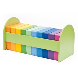 Set perne patrate spuma Curcubeu - Novum